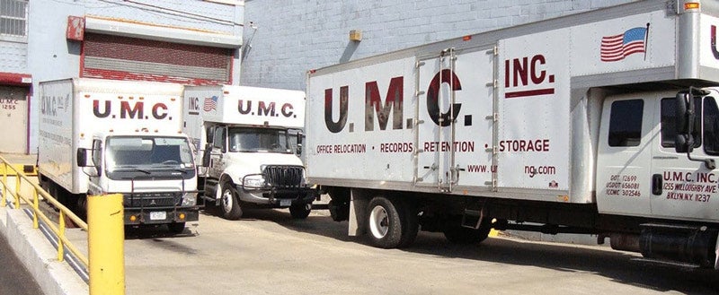 Commercial moving company team handling office relocation in New York City
