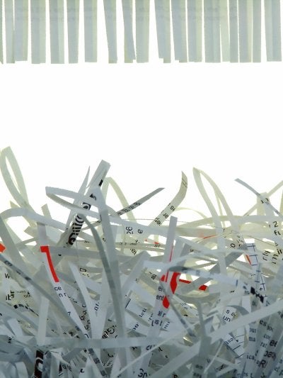 Paper shredding